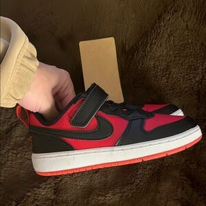 Nike Kids Red and Black Shoes
